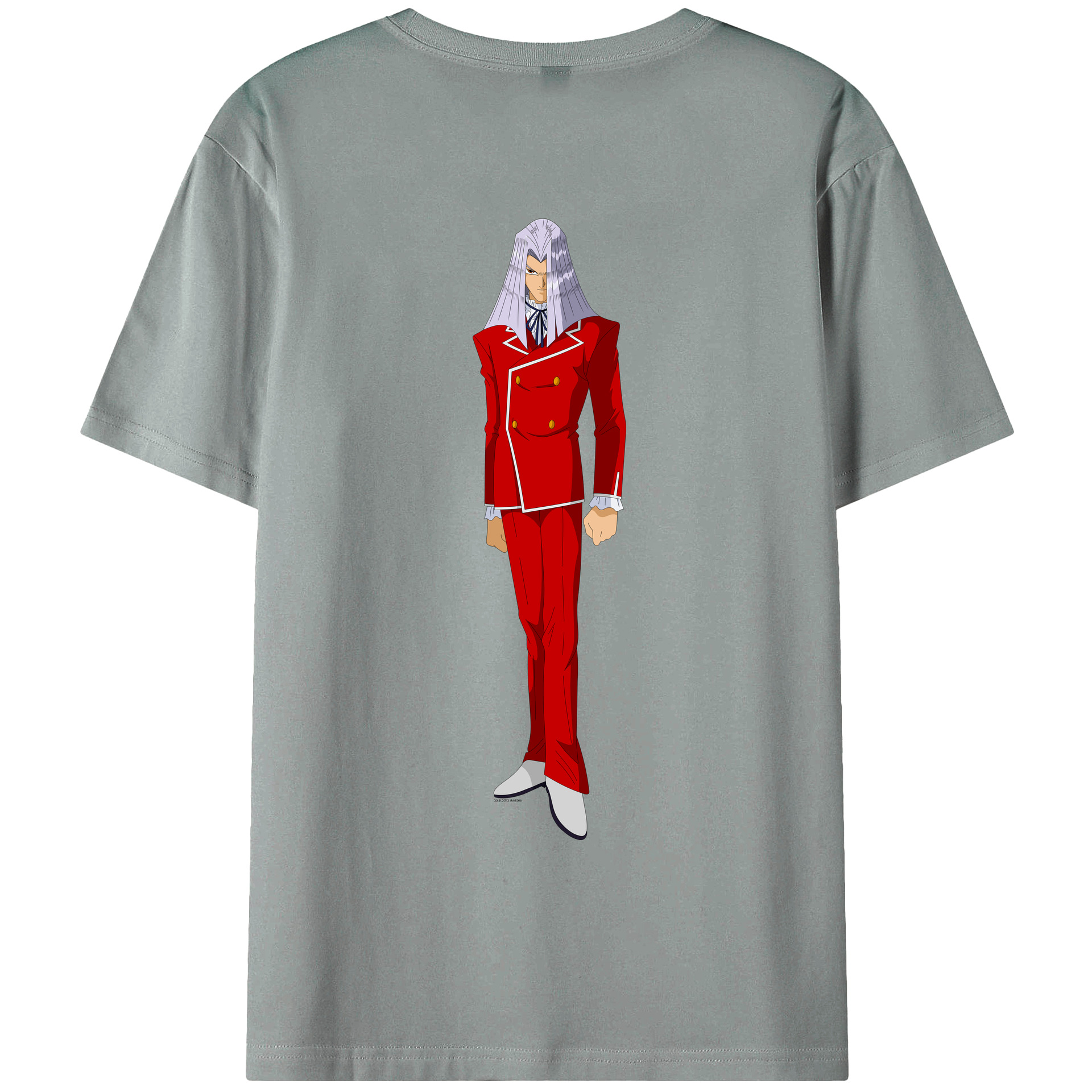 （画像用） 遊☆戯☆王 Yu-Gi-Oh! 綿100％ メンズ半袖Tシャツ（バックプリント） 通気性